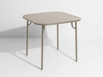 WEEK-END - Square powder coated aluminium garden table by Petite Friture - view 2